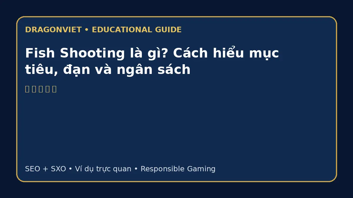 Fish Shooting là gì? Cách hiểu mục tiêu, đạn và ngân sách