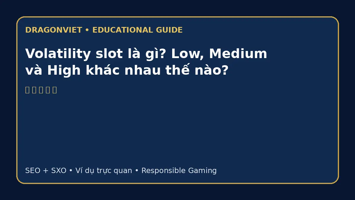 Volatility slot là gì? Low, Medium và High khác nhau thế nào?